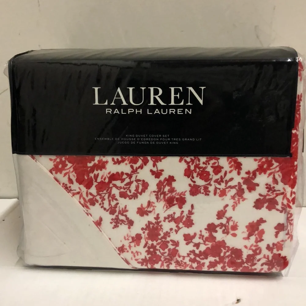 Lauren Ralph Lauren Rhyne Floral Flannel King Duvet Cover Set